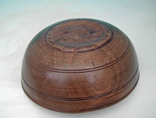 ANTIQUE 19THC TREEN TURNED SYCAMORE DAIRY BOWL ENGLISH C184060 - ADDITIONAL PHOTO 2