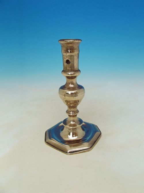 antique metalware late 17thc brass single candlestick french c1690c1720 - CATEGORY: ANTIQUE LIGHTING - DATED 17TH CENTURY