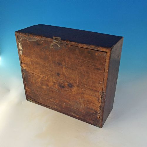 ANTIQUE GEORGIAN 18THC OAK PINE DOUBLE CANDLEBOX ENGLISH C1780C1800 - ADDITIONAL PHOTO 2