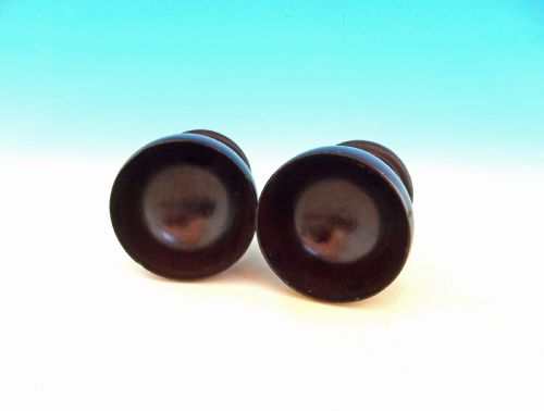 ANTIQUE PAIR OF 19THC TURNED MAHOGANY TREEN SALTS ENGLISH C184060 - ADDITIONAL PHOTO 3