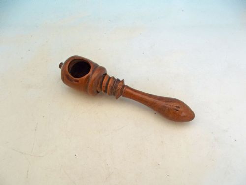 ANTIQUE TREEN 19THC BOXWOOD POCKET SCREW NUTCRACKER CONTINENTAL C180020 - ADDITIONAL PHOTO 1