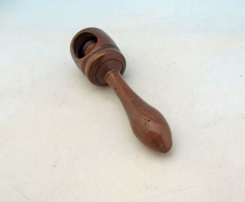 ANTIQUE TREEN 19THC BOXWOOD POCKET SCREW NUTCRACKER CONTINENTAL C180020 - ADDITIONAL PHOTO 4