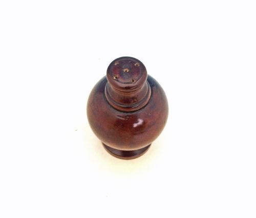 ANTIQUE 19THC TREEN FRUITWOOD TURNED SPICE POT MUFFINEER FRENCH C182040 - ADDITIONAL PHOTO 1