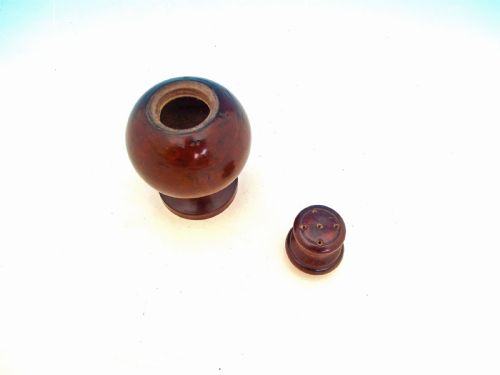 ANTIQUE 19THC TREEN FRUITWOOD TURNED SPICE POT MUFFINEER FRENCH C182040 - ADDITIONAL PHOTO 2
