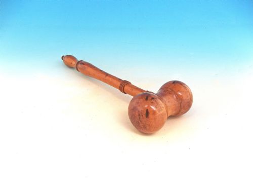 antique treen 19thc boxwood sugar mallet chisel english c184060 - CATEGORY: ANTIQUE MISCELLANEOUS - DATED 19TH CENTURY
