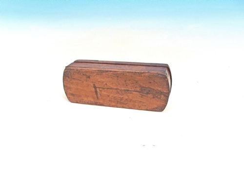 ANTIQUE TREEN 19THC FRUITWOOD GENTLEMANS VESTA SNUFF BOX CONTINENTAL C186080 - ADDITIONAL PHOTO 4