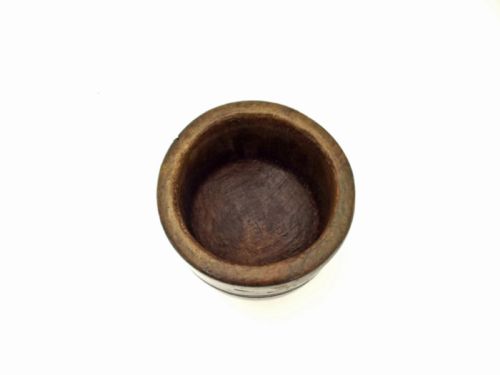 ANTIQUE 17THC SYCAMORE ENGLISH TURNED MORTAR C1680C1700 - ADDITIONAL PHOTO 2