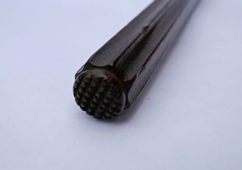ANTIQUE 19THC TREEN ROSEWOOD COMBINED SEALING FLUTED RULER WITH HOLDER ENGLISH C184050 - ADDITIONAL PHOTO 3