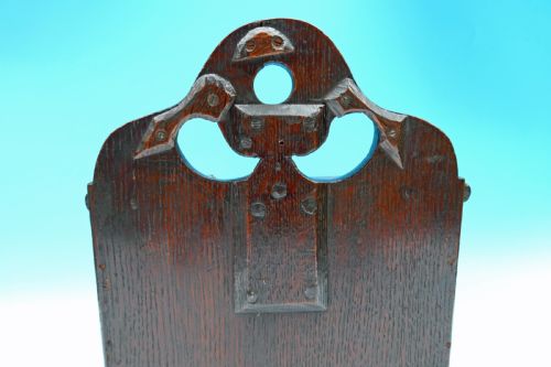 ANTIQUE LATE 18THC OAK INLAID SALT BOX WELSH C178090 - ADDITIONAL PHOTO 5