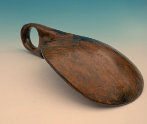 ANTIQUE 19THC TREEN SYCAMORE DAIRY SKIMMER WELSH C182040 - ADDITIONAL PHOTO 2