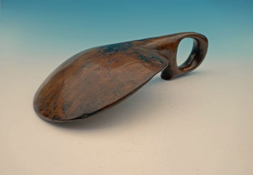 ANTIQUE 19THC TREEN SYCAMORE DAIRY SKIMMER WELSH C182040 - ADDITIONAL PHOTO 3