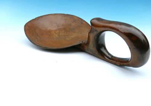 ANTIQUE 19THC TREEN SYCAMORE DAIRY SKIMMER WELSH C182040 - ADDITIONAL PHOTO 4