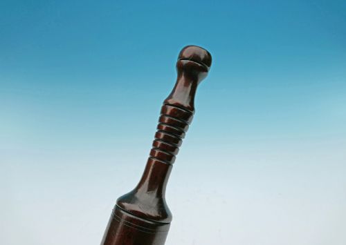 ANTIQUE TREEN 19THC VETERINARY BEECH FLEAM STICK MALLET ENGLISH C186080 - ADDITIONAL PHOTO 2
