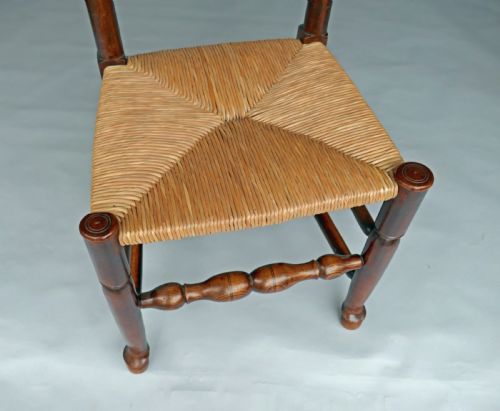 A FINE TRUE SET OF SIX 18THC ASH RUSH LANCASHIRE LADDERBACK CHAIRS C178090 - ADDITIONAL PHOTO 4