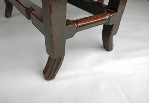 A SUPERB WILLIAM MARY OAK GATELEG TABLE OF A SMALL SIZE ENGLISH C168090 - ADDITIONAL PHOTO 2