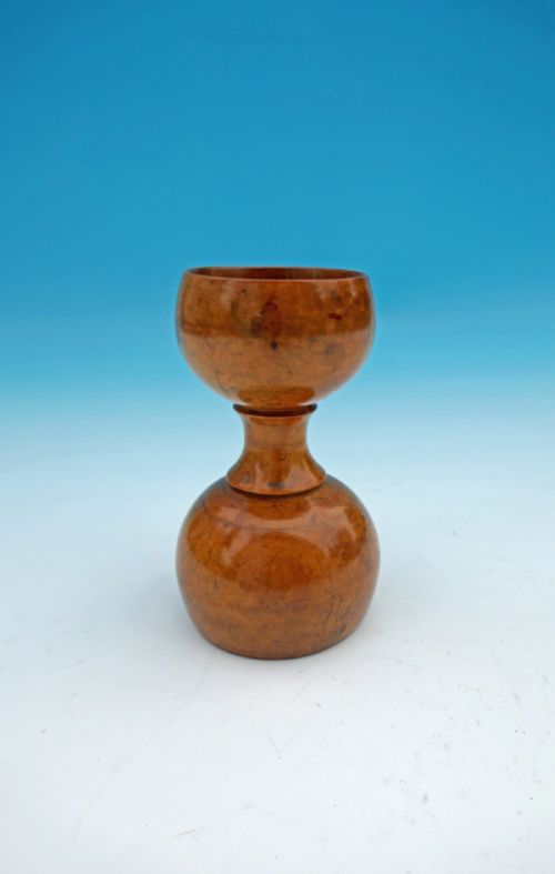 a 19thc treen sycamore double ended spice measure english c184060 - CATEGORY: ANTIQUE MISCELLANEOUS - DATED 19TH CENTURY