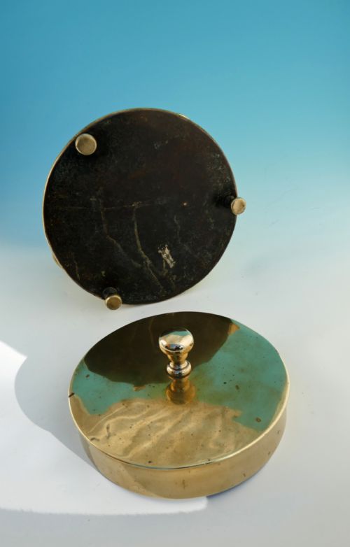 ANTIQUE METALWARE EARLY 18THC BRASS SEAMED PEAT ASH BUCKET DUTCH C170020 - ADDITIONAL PHOTO 4