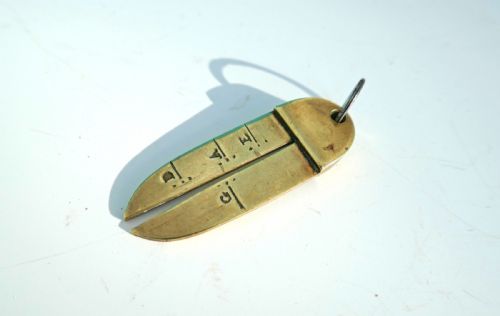 ANTIQUE METALWARE 19THC BRASS VIOLIN STRING GAUGE ENGLISH C1880C1890 - ADDITIONAL PHOTO 2