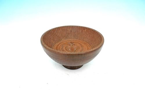 ANTIQUE TREEN EARLY 19THC BEECH CARVED FLUMMERY MOULD ENGLISH C182030 - ADDITIONAL PHOTO 1