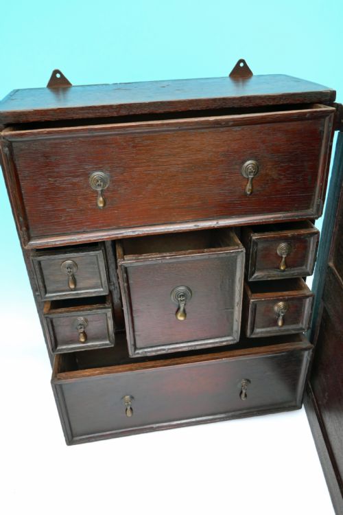 antique period oak 17thc joyned mural spice cupboard english c167090 - CATEGORY: ANTIQUE CUPBOARDS - DATED 17TH CENTURY