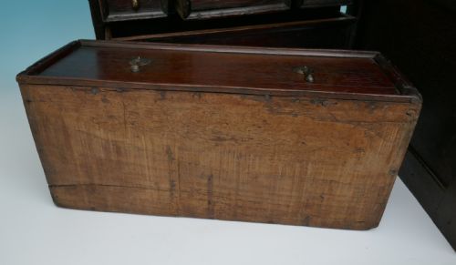 ANTIQUE PERIOD OAK 17THC JOYNED MURAL SPICE CUPBOARD ENGLISH C167090 - ADDITIONAL PHOTO 4
