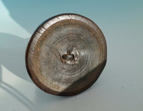 ANTIQUE LIGHTING 18THC SPIRAL CELLAR CANDLESTICK ON FRUITWOOD TURNED BASE ENGLISH FRENCH C1780C1800 - ADDITIONAL PHOTO 2