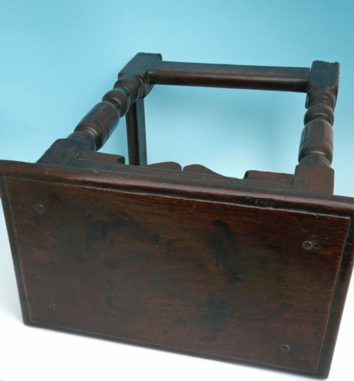ANTIQUE FURNITURE 17THC OAK JOYNED STOOL ENGLISH C162030 - ADDITIONAL PHOTO 2
