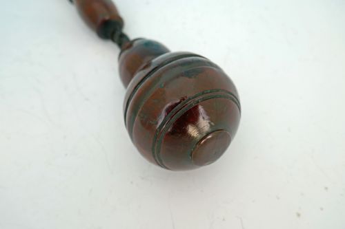 ANTIQUE TREEN 18THC TURNED CHERRYWOOD LIFE PRESERVER ENGLISH C1780 - ADDITIONAL PHOTO 1