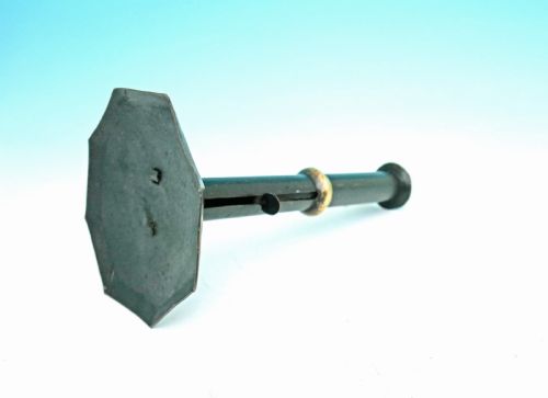 ANTIQUE METALWARE SINGLE 18THC TOLEWARE HOGSCRAPER CANDLESTICK ENGLISH C1780C1800 - ADDITIONAL PHOTO 1