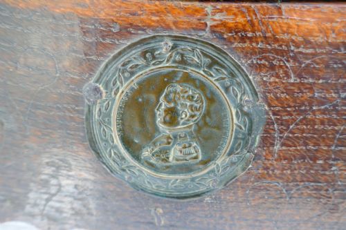 ANTIQUE OAK LATE 18THC SHIPWRIGHTS TOOLBOX DATED 1827 FRENCH C178090 - ADDITIONAL PHOTO 3