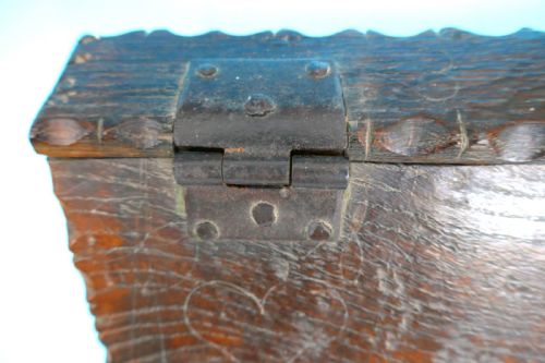 ANTIQUE OAK LATE 18THC SHIPWRIGHTS TOOLBOX DATED 1827 FRENCH C178090 - ADDITIONAL PHOTO 4
