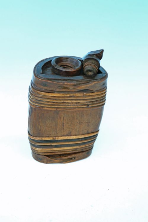 ANTIQUE 19THC TREEN ASH COSTRAL BANDED IN WILLOW SCOTTISH C184060 - ADDITIONAL PHOTO 3