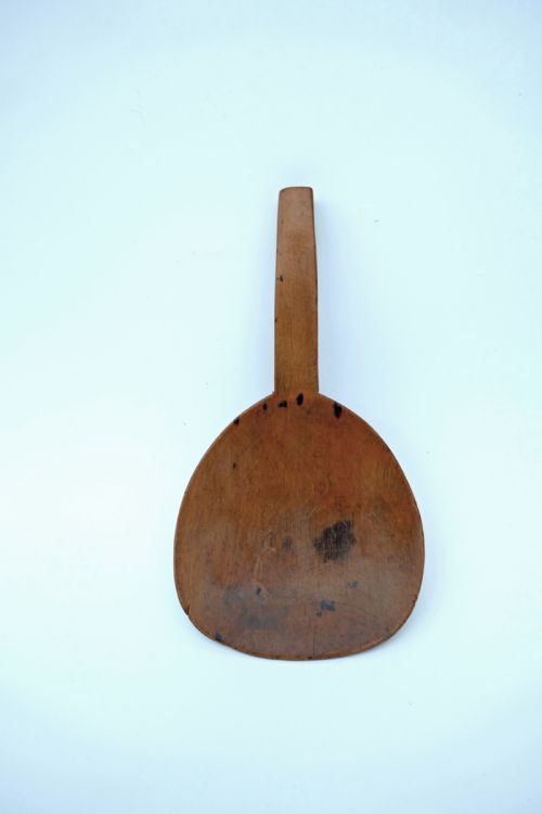 antique 19thc treen sycamore butter scoop paddle welsh c180020 - CATEGORY: ANTIQUE MISCELLANEOUS - DATED 19TH CENTURY