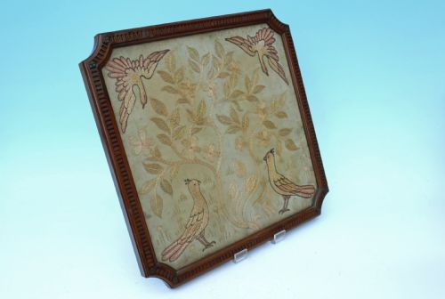 early 19thc regency needlework silk picture english c180020 - CATEGORY: ANTIQUE MISCELLANEOUS - DATED 19TH CENTURY