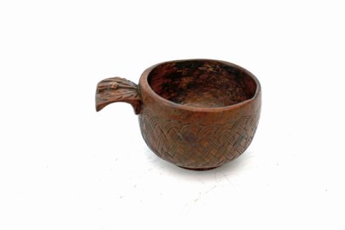 18thc small treen fruitwood dated named taste de vin scottish c176080 - CATEGORY: ANTIQUE MISCELLANEOUS - DATED 18TH CENTURY
