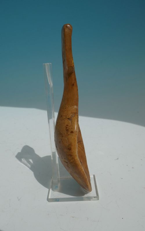 ANTIQUE TREEN 19THC CARVED SYCAMORE BUTTER SPOON WELSH C184060 - ADDITIONAL PHOTO 2