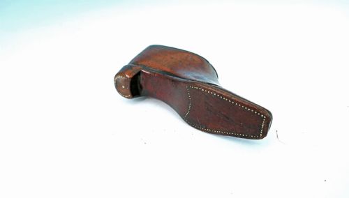 ANTIQUE TREEN 19THC FRUITWOOD SHOE SNUFF WITH BRASS PIQUET DECORATION ENGLISH C184060 - ADDITIONAL PHOTO 4