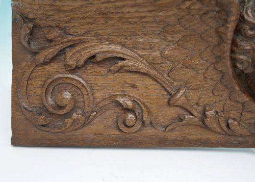 ANTIQUE OAK CARVED 17THC WINGED ANGEL FRENCH C166080 - ADDITIONAL PHOTO 2