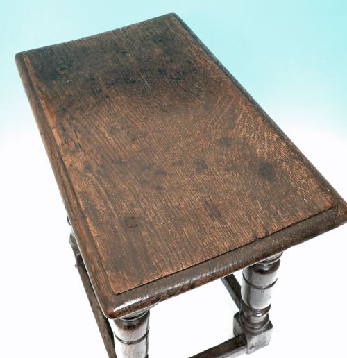 EARLY 17THC OAK FURNITURE JOYNED STOOL ENGLISH C162030 - ADDITIONAL PHOTO 2