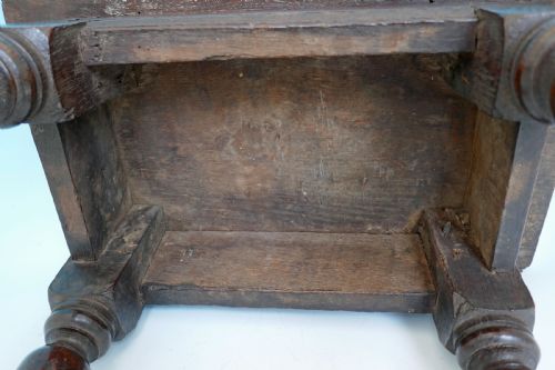 EARLY 17THC OAK FURNITURE JOYNED STOOL ENGLISH C162030 - ADDITIONAL PHOTO 5