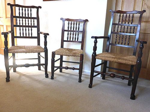 18thc english furniture harlequin set of eight liverpool ears spindleback chairs c178090 - CATEGORY: ANTIQUE CHAIRS - DATED 18TH CENTURY