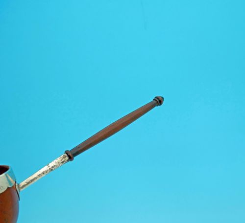 ANTIQUE TREEN 18THC SILVER RIMMED TODDY LADLE ENGRAVED W O SKINNER SCOTTISH C177090 - ADDITIONAL PHOTO 6
