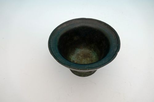 ANTIQUE METALWARE 16THC 17THC SMALL BRONZE PESTLE MORTAR FRENCH C1580C1600 - ADDITIONAL PHOTO 2