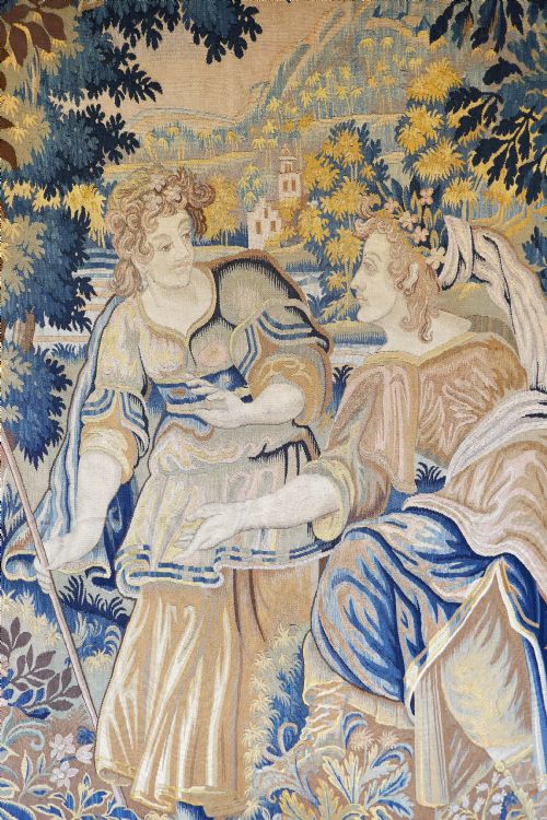 antique textiles late 18thc french wall hanging tapestry french c1780c1800 - CATEGORY: ANTIQUE MISCELLANEOUS - DATED 18TH CENTURY