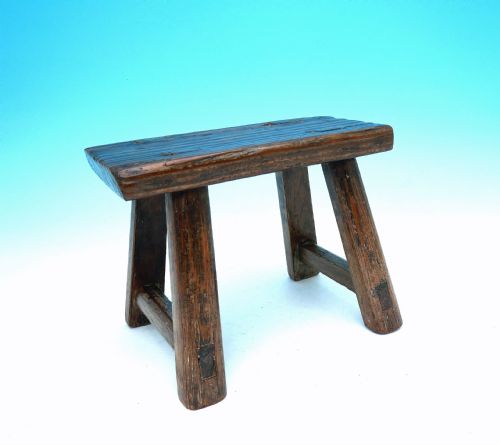 19THC OAK COUNTRY FURNITURE PINE WEST COUNTRY STOOL CANDLESTAND - ADDITIONAL PHOTO 1