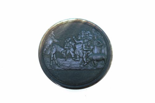 EARLY 19THC HORN COLLECTABLES SIGNED JAMES BRADWELL PRESSED SNUFF BOX ENGLISH C180030 - ADDITIONAL PHOTO 4
