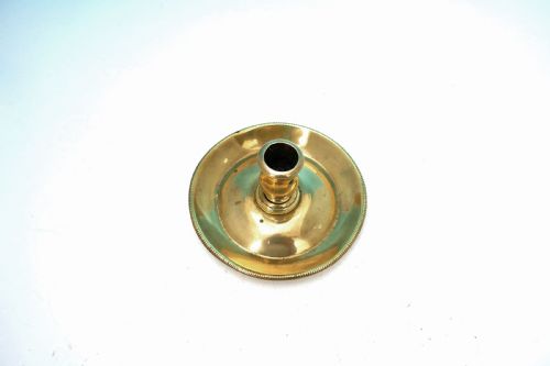 19THC ANTIQUE METALWARE BRASS CANDLEHOLDER WITH TULIP SHAPED SCONCE DUTCH C180020 - ADDITIONAL PHOTO 2