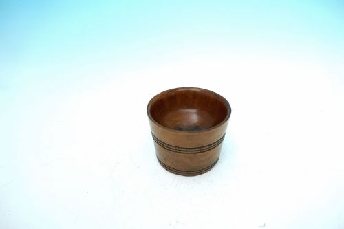 antique early 19thc treen sycamore turned salt with hobnail decoration english c180020 - CATEGORY: ANTIQUE MISCELLANEOUS - DATED 19TH CENTURY