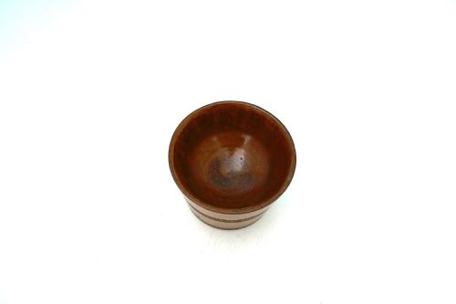 ANTIQUE EARLY 19THC TREEN SYCAMORE TURNED SALT WITH HOBNAIL DECORATION ENGLISH C180020 - ADDITIONAL PHOTO 1