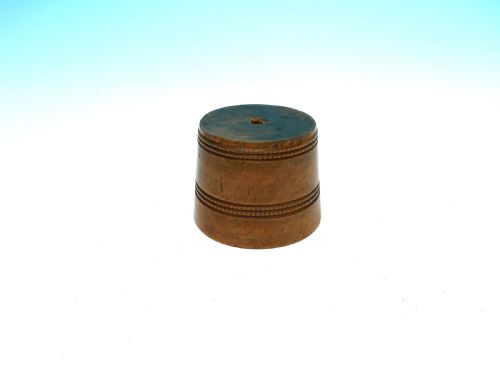 ANTIQUE EARLY 19THC TREEN SYCAMORE TURNED SALT WITH HOBNAIL DECORATION ENGLISH C180020 - ADDITIONAL PHOTO 3